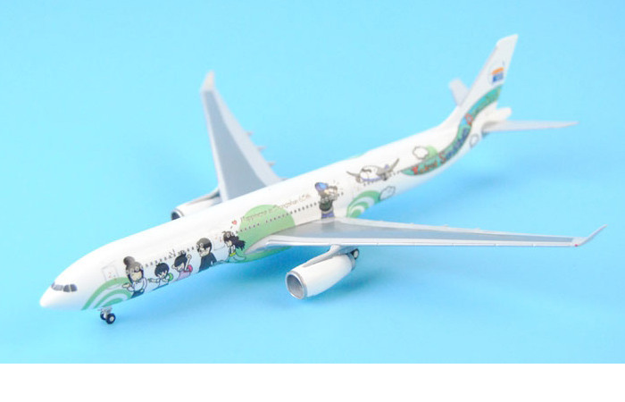 1/400 Model Airplane JC-Wings TS400016 Taipei Songshan Airport Airbus A330-300 Aircraft Diecast Model Collectibles, Scale Model.
