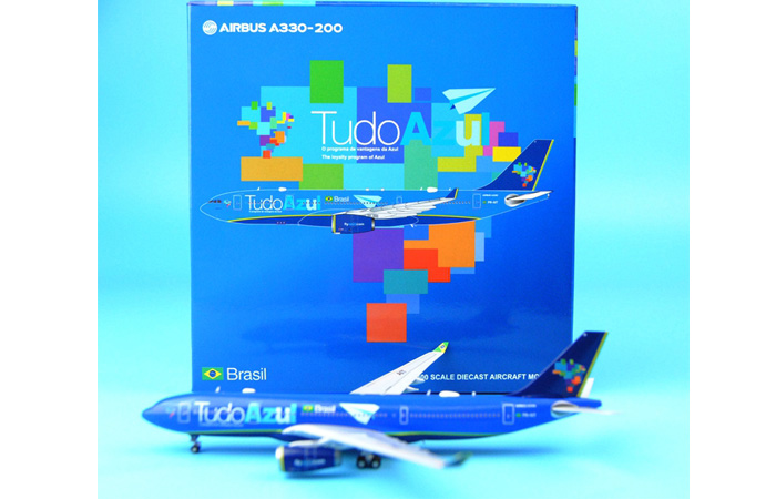1/400 Model Airplane JC-Wings XX4312 Brasil Tudo Azul Airbus A330-200 PR-AIT Aircraft Diecast Model Collectibles, Scale Model.