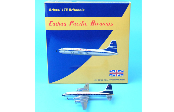 1/400 Model Airplane JC-Wings XX4652 Cathay Pacific Airways Bristol 175 Britannia G-ANB0 Aircraft Diecast Model Collectibles, Scale Model.
