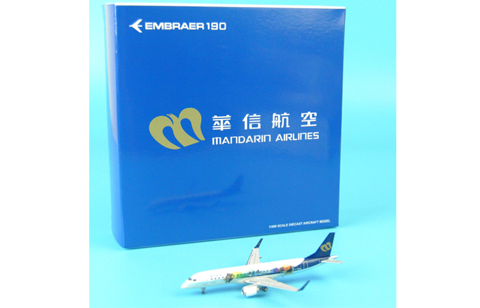 1/400 Model Airplane JC-Wings XX4669 Mandarin Airlines Embraer ERJ-190 B-16829 Aircraft Diecast Model Collectibles, Scale Model.