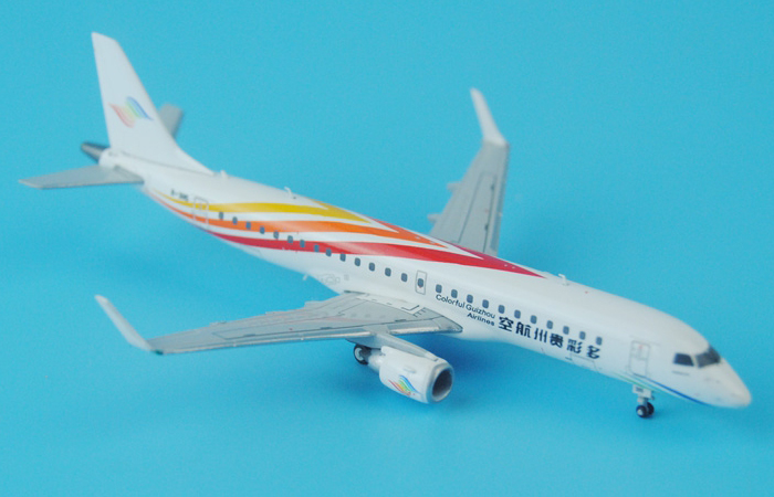 1/400 Model Airplane JC-Wings XX4675 Colorful Guizhou ERJ190-100LR Airliner Diecast Model Collectibles, Scale Model.