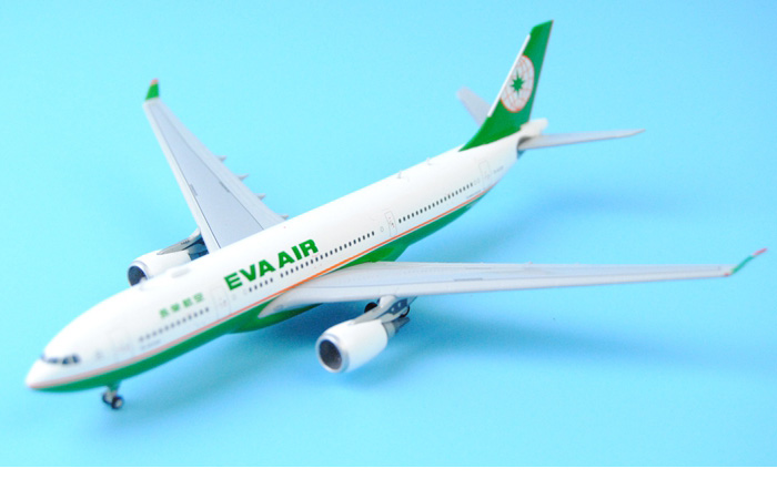 1/400 Model Airplane JC-Wings XX4907 Taiwan EVA Air Airbus A330-200 B-16308 Aircraft Diecast Model Collectibles, Scale Model.
