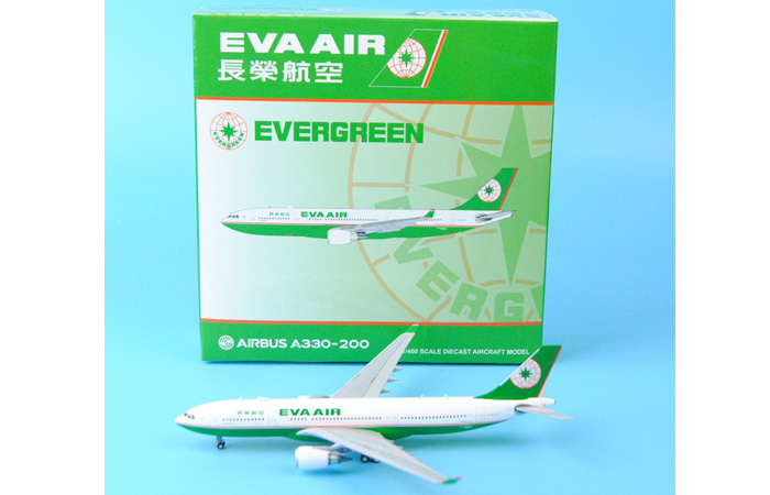 1/400 Model Airplane JC-Wings XX4907 Taiwan EVA Air Airbus A330-200 B-16308 Aircraft Diecast Model Collectibles, Scale Model.