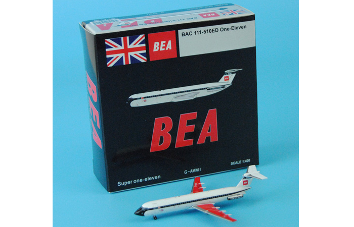 1/400 Model Airplane JC-Wings XX4915 British European Airways BAC 111-510ED Super One-eleven G-AVMI Aircraft Diecast Model Collectibles, Scale Model.