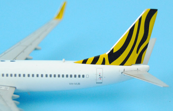 1/400 Model Airplane JC-Wings XX4954 Tiger Airways Boeing B737-800 VH-VUB Aircraft Diecast Model Collectibles, Scale Model.