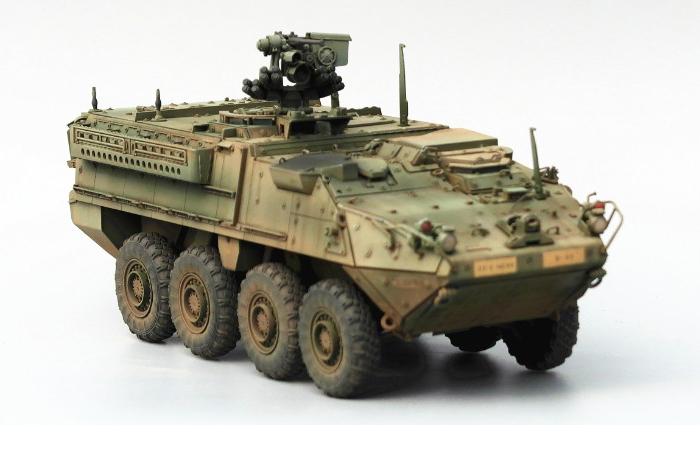 1/35 Scale Model Military Vehicle Finished Model Kit, M1126 Stryker ICV Scale Model.