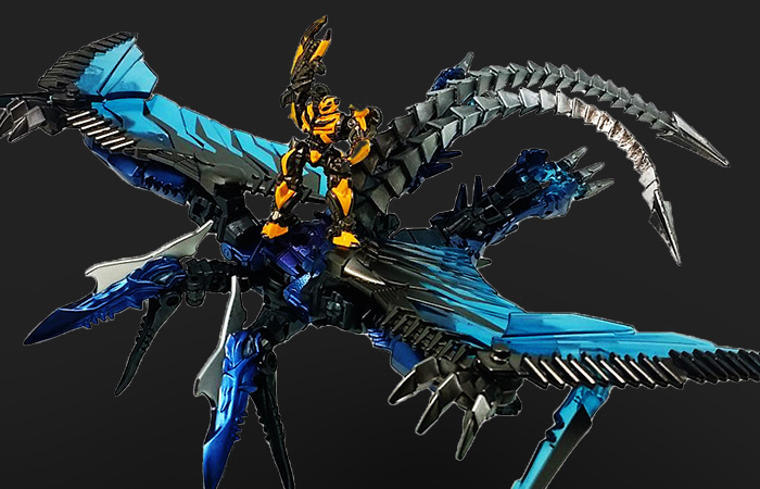 Hasbro, Takara Tomy, Transformers，MB 10 Transformers Ⅳ Extinct Rebirth Dinoride Strafe & Bumblebee.