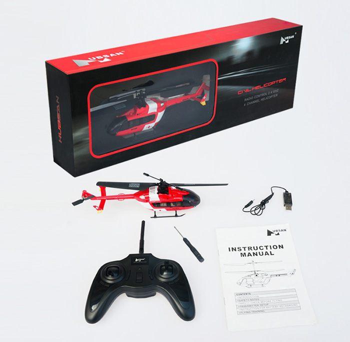 Hubsan EC145 H105B, 2.4Ghz micro RC helicopter, 4ch scale model remote controled blade helicopter.