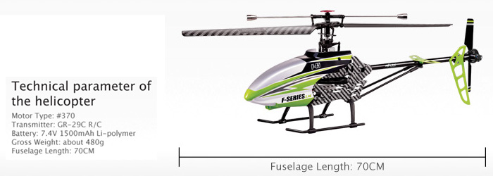 Large Scale 70CM (70 Centimeter) MJX F45 4CH/4 Channel Single Rotor 2.4GHz Remote Control Helicopter For Beginner Indoor outdoor RC Helicopter.