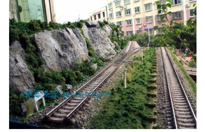 Railroader Diorama Scenery, Model Train Layout, Model railway scenes display platform.