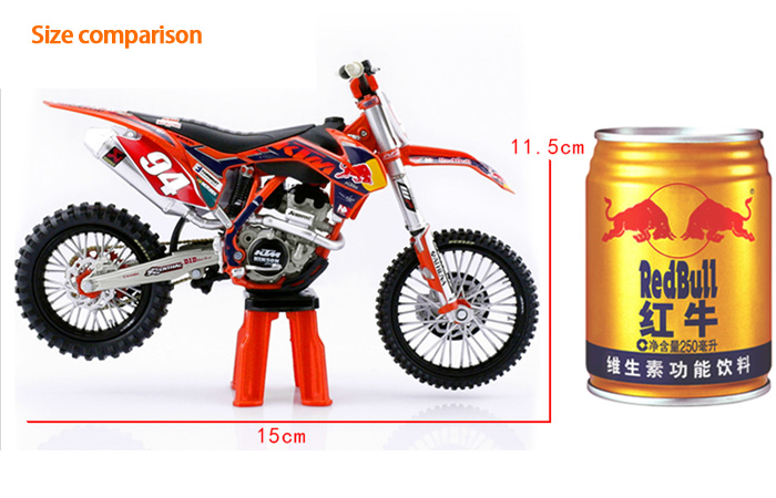 1/12 Scale Red Bull KTM 250SX-F Alloy plastic model, kids Motocross toys, GIFT, Alloy motorcycle BIKE MODEL.