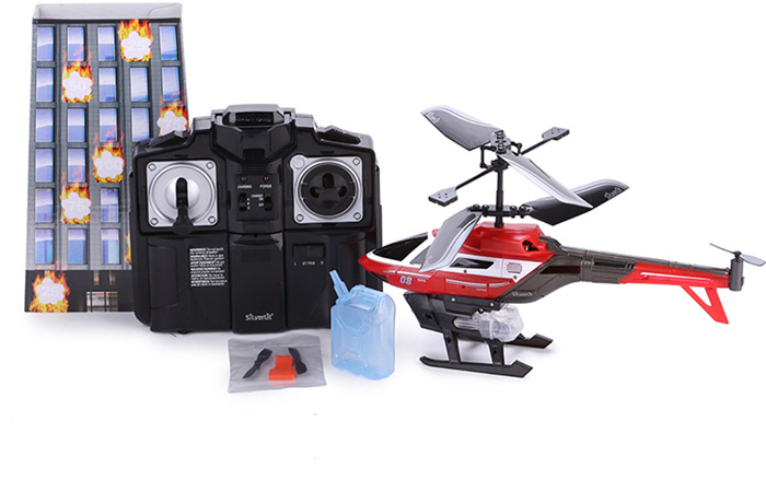 Silverlit Toys, HELI SPLASH Mini 3-Channel Indoor Water Shooting RC Helicopter.