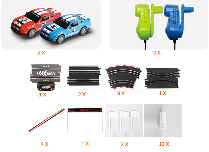 Top-Racer AGM TR03 Slot Car Sets , Slot Track, RC Racing Car, Kids Toys 