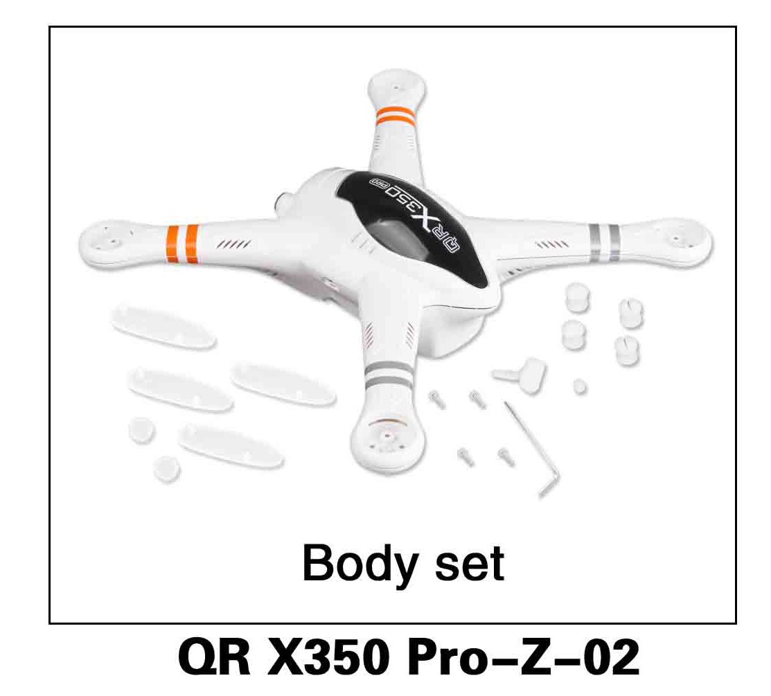 Walkera RC Model, RC Helicopter, RC Quadrocopter, FPV Drone, QR X350 PRO PRO-Z-02 Body Set Body shell Chassis Spare parts 