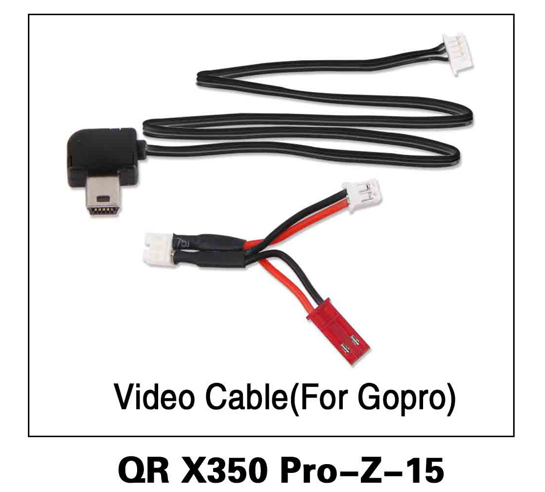 Walkera RC Model, RC Helicopter, RC Quadrocopter, FPV Drone, QR X350 PRO PRO-Z-15 Video Cable for Gopro Spare parts 