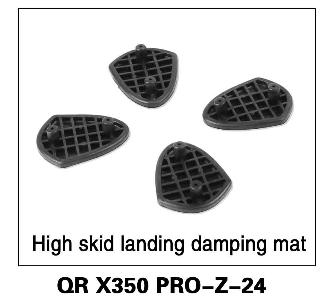 Walkera RC Model, RC Helicopter, RC Quadrocopter, FPV Drone, QR X350 PRO PRO-Z-24 High Skid Landing Damping Mat Undercarriage Landing gear Spare parts 